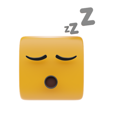 Emoji de cara dormida  3D Icon