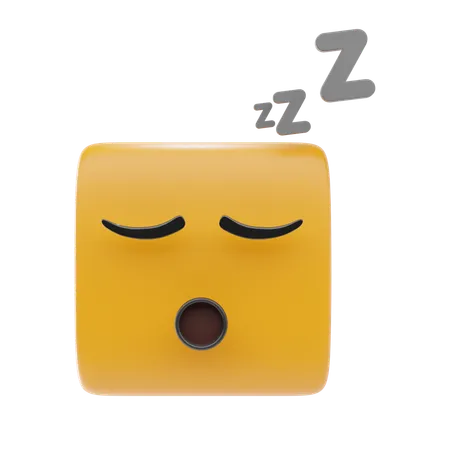 Emoji de cara dormida  3D Icon