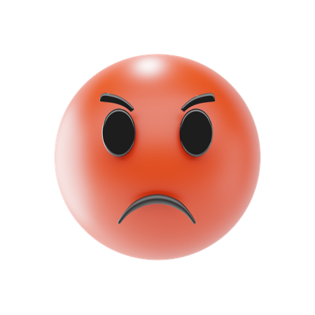 Emoji de cara enojada  3D Icon