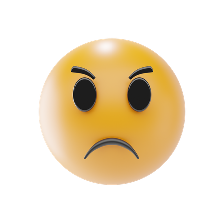 Emoji de cara enojada  3D Icon