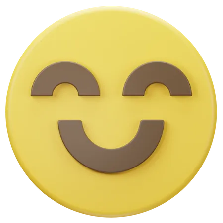 Icone 3 D De Rosto Feliz Emoji 3D Icon