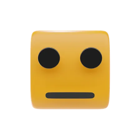 Emoji de cara neutral  3D Icon