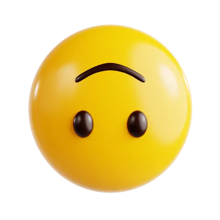 Emoji de carinha sorridente de cabeça para baixo  3D Icon