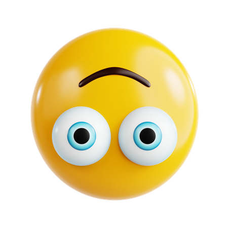 Emoji de carinha sorridente de cabeça para baixo  3D Icon