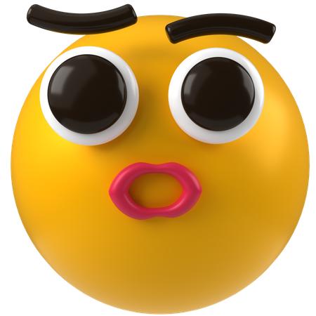 Emoji con el ceño fruncido  3D Icon