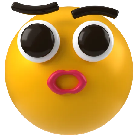 Emoji con el ceño fruncido  3D Icon