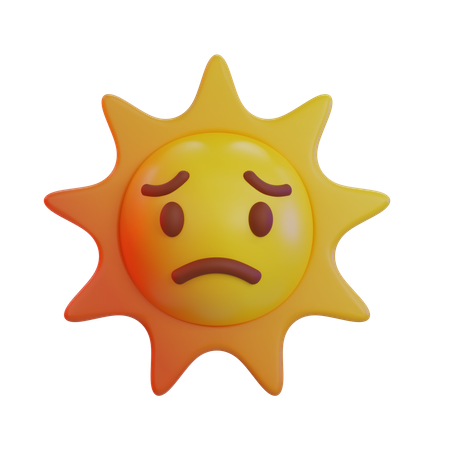 Emoji de choro de sol  3D Icon