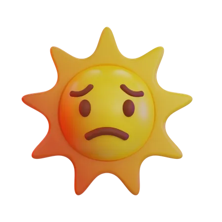 Emoji de choro de sol  3D Icon