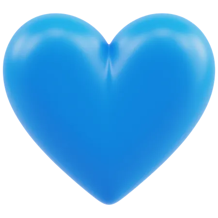 Emoji de corazón azul  3D Icon