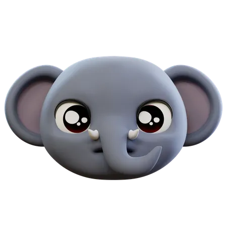 Emoji de elefante triste  3D Icon