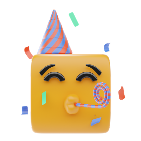 Emoji visage de fête  3D Icon