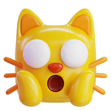 Emoji de gato cansado  3D Icon