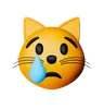 emoji de gato chorando