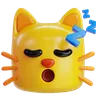 emoji de gato dormindo