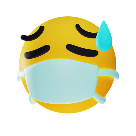 Emoji de gripe doente  3D Icon