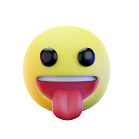 Emoji de língua de fora  3D Icon