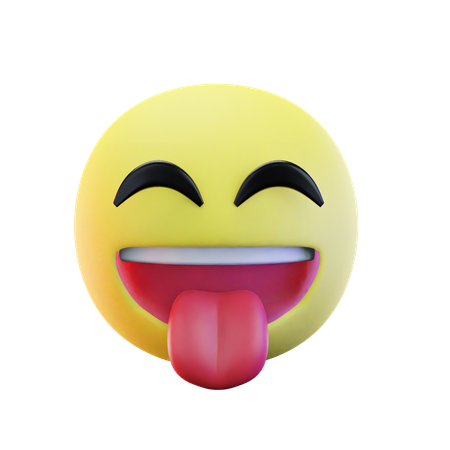 Emoji de língua de fora  3D Icon