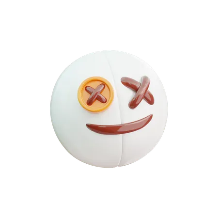 Emoji de muñeca fantasma  3D Icon