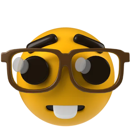 Emoji nerd  3D Icon