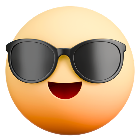 Emoji de óculos de sol  3D Icon