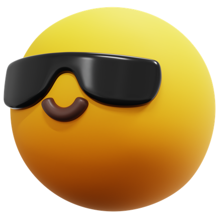 Emoji de óculos de sol legais  3D Icon