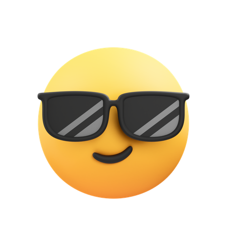 Emoji de óculos legais  3D Icon