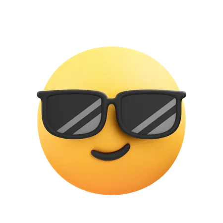 Emoji de óculos legais  3D Icon
