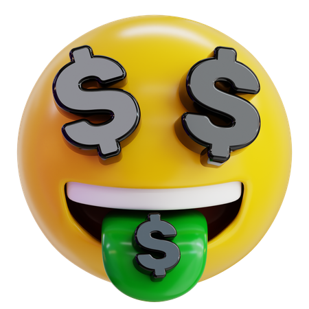 Emoji de ojos de dinero  3D Icon