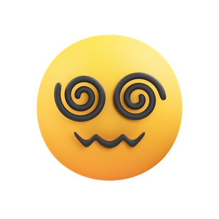 Emoji de ojos en espiral  3D Icon