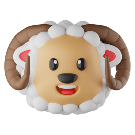 Emoji de ovelha  3D Icon