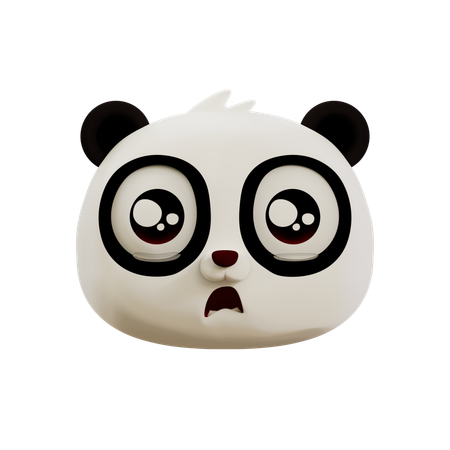 Emoji triste de panda fofo  3D Icon