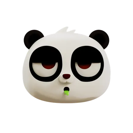 Emoji de panda fofo vomitando  3D Icon