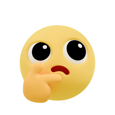 Emoji pensando  3D Icon