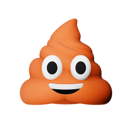 Monte de cocô emoji  3D Icon