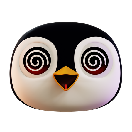 Emoji de pinguim tonto  3D Icon