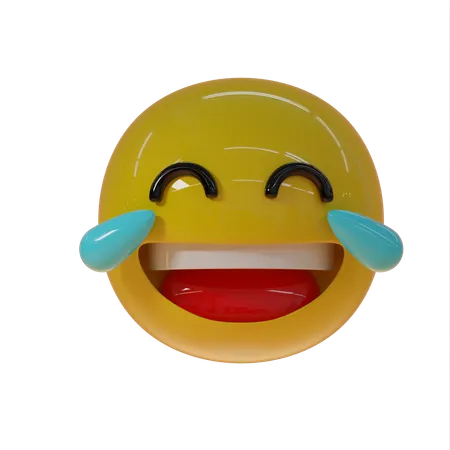 Emoji de risa muy fuerte  3D Icon