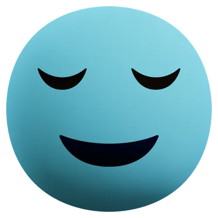 Emoji de rosto aliviado  3D Icon