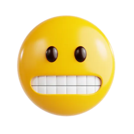 Emoji de rosto fazendo careta  3D Icon