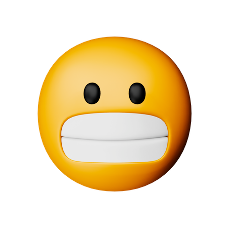 Emoji de rosto fazendo careta  3D Icon