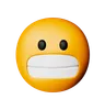 emoji de rosto fazendo careta