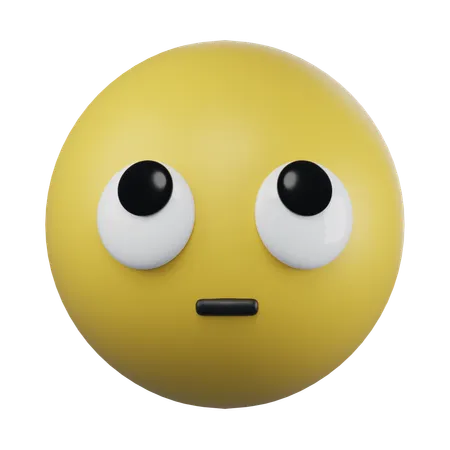 Rosto com olhos revirados emoji  3D Icon