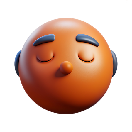Emoji de cara dormindo  3D Icon