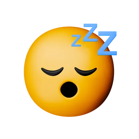 Emoji de cara dormindo  3D Icon