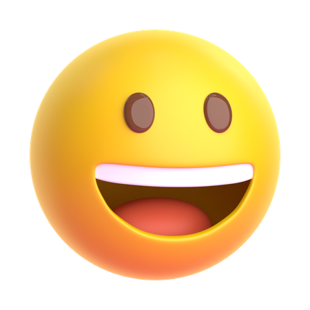 Emoji de rosto sorridente  3D Icon