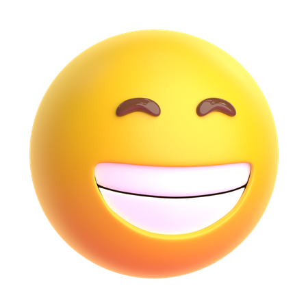 Emoji de rosto sorridente  3D Icon