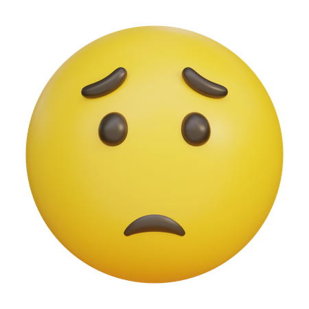 Emoticon emoji de rosto triste  3D Icon