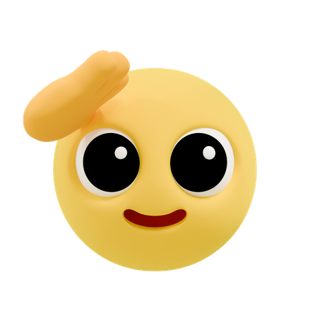 Emoji saludando  3D Icon