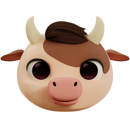 Emoji de vaca fofa  3D Icon