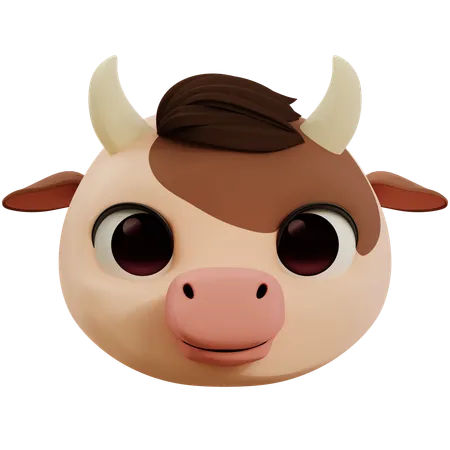 Emoji de vaca fofa  3D Icon