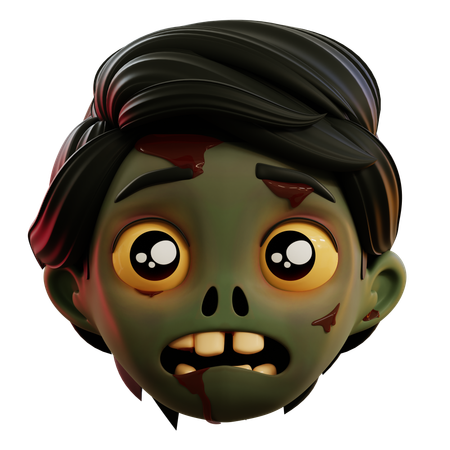 Emoji de zombie triste  3D Icon